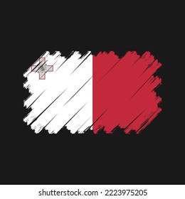 Flag of Malta vector illustration