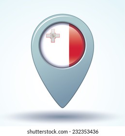Flag of Malta, vector illustration