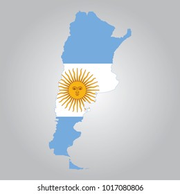 Map Argentina Flag Colors 3d Render Stock Illustration 166859177 ...