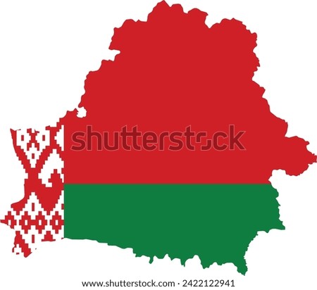 Flag Map OF Belarus logo