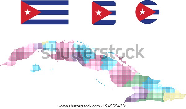 Flag Map Cuba 600w 1945554331 