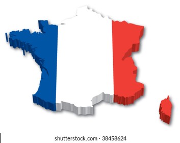 France Carte Bleu Blanc Rouge Images Stock Photos Vectors Shutterstock