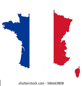 France Carte Bleu Blanc Rouge Images Stock Photos Vectors Shutterstock