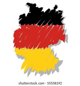 flag map Germany