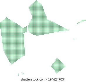 mapa de bandera y bandera de Guadaloupe