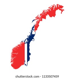 flag map ofnorway