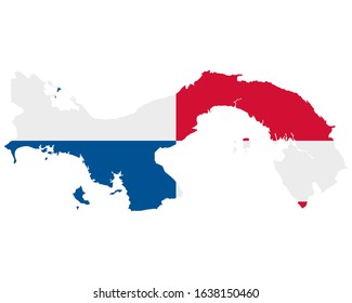 High Resolution Panama Map Country Flag Stock Vector (Royalty Free ...