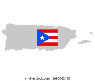 Flag Map Puerto Rico Stock Vector (Royalty Free) 1690042465 | Shutterstock