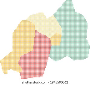 flag map Map and flag of reunion