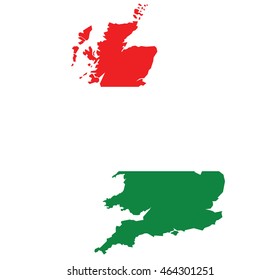 flag map of United Kingdom with British Republican