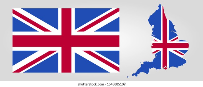 Flag and map of the UNUTED KINGDOM
