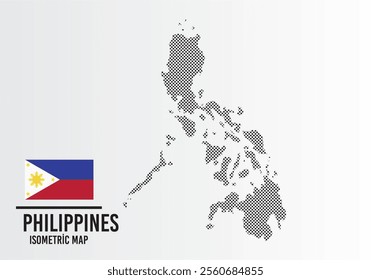 Phılıppınes flag and map vector	