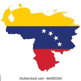 flag map of Venezuela