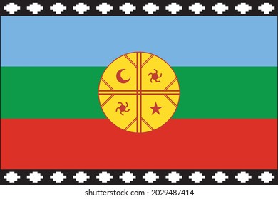 Flag of the Mapuche indigenous people, Chile, Argentina 