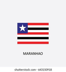 Flag of Maranhao - Brazil Vector Illustration