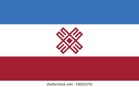 Flag of Mari El illustration