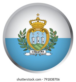 Flag of Marino (Round icon)