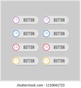 Flag mark icon - Free vector icon