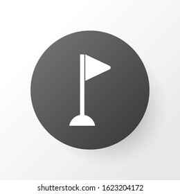 Flag mark icon symbol. Premium quality isolated pennant element in trendy style.
