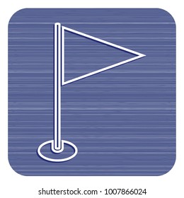 Flag marker icon. Location marker symbol