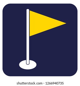 Flag marker icon. Location marker symbol