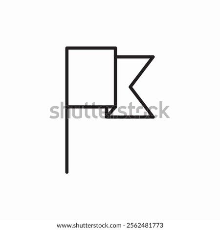 flag marker icon sign vector