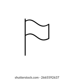 Flag Marker Icon for User Interface