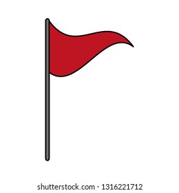 flag marker sign