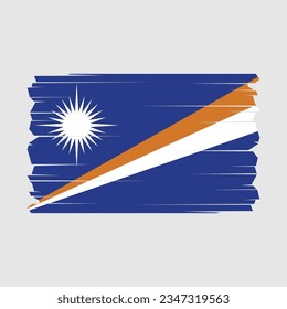Bandera de las Islas Marshall con fondo transparente