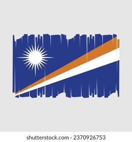 Flag of Marshall Islands Vector Illustration
