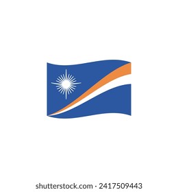 Flag of the Marshall Islands vector symbol