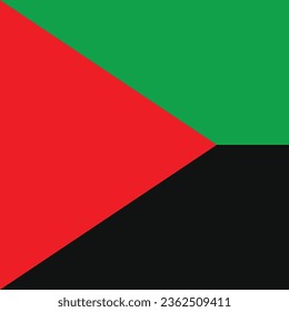 The flag of Martinique. Flag icon. Standard color. A square flag. Computer illustration. Digital illustration. Vector illustration.