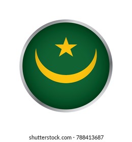 Flag of Mauritania (Round icon)