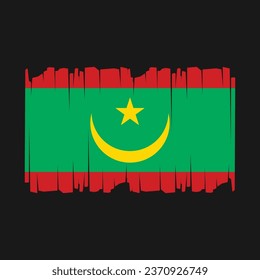 Flag of Mauritania Vector Illustration