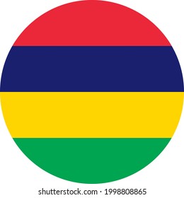 Bandera de los vectores de ilustraciones africanas de Mauricio