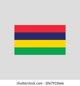 Marca del elemento de línea de color Mauricio. Elemento vector para página web, aplicación móvil, promoción.  elemento de diseño de interfaz gráfica de usuario (GUI) de UI UX. 