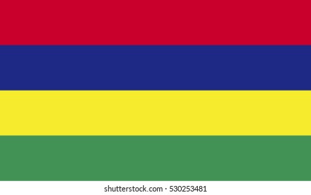 Flag of Mauritius illustration