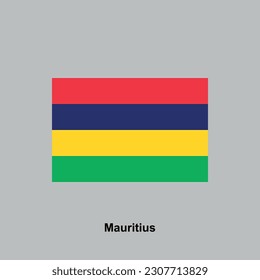 flag of Mauritius isolated vector illustration
