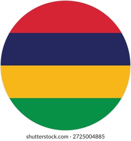 Flag of Mauritius stock illustration 