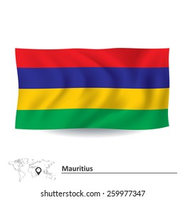 Flag of Mauritius - vector illustration
