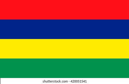 Flag of Mauritius vector image