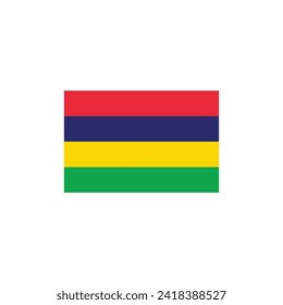 Bandera del símbolo vector de Mauricio