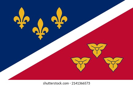 Flag Of Metairie, Louisiana, USA. 