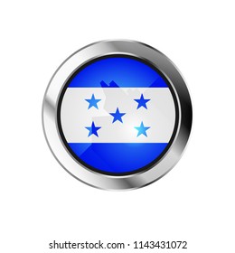 flag metal sphere button of handuras