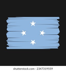 Flag of Micronesia with Transparent Background