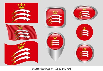 The Flag of Middlesex, England