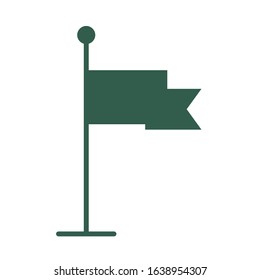 flag military force isolated icon vector illustration design