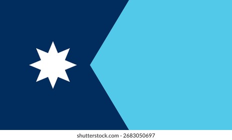 Flagge von Minnesota 16:9, Minnesota Flagge