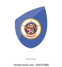 Flag of Minnesota. Vector Illustration.