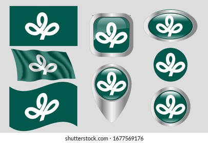 The Flag of Miyagi, Japan
